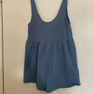 Urban Outfitters Blue Waffle Jumper